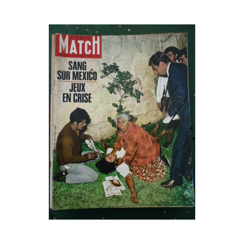 Paris Match n1014 12 OCTOBRE 1968 SANG SUR MEXICO