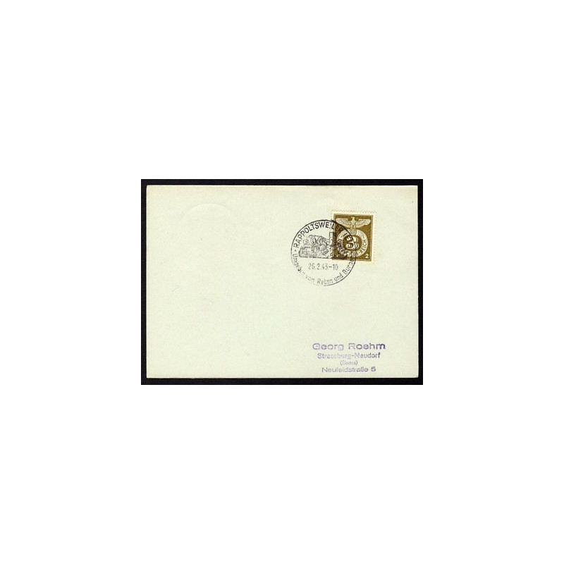 Allemagne n 762 Yv. cachet WW2 RAPPOLTSWEILER Mi 830