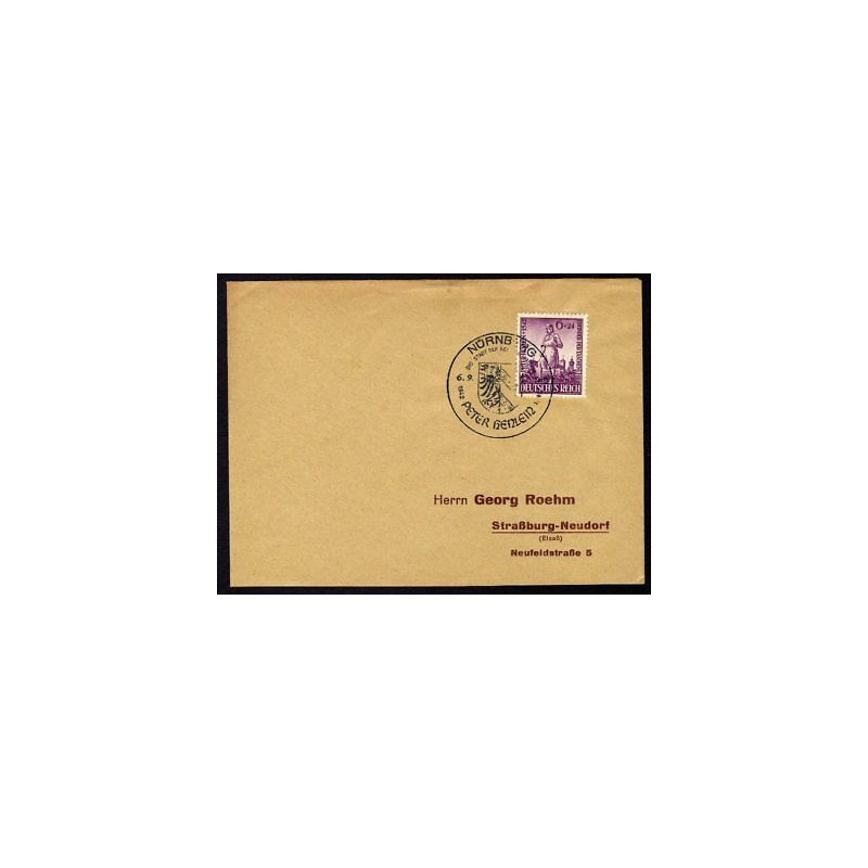 Allemagne n 743 Yv. cachet WW2 NÜRNBERG Mi. 819