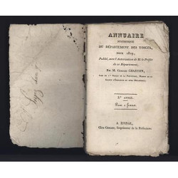 Annuaire statistique du Département des VOSGES pour 1829