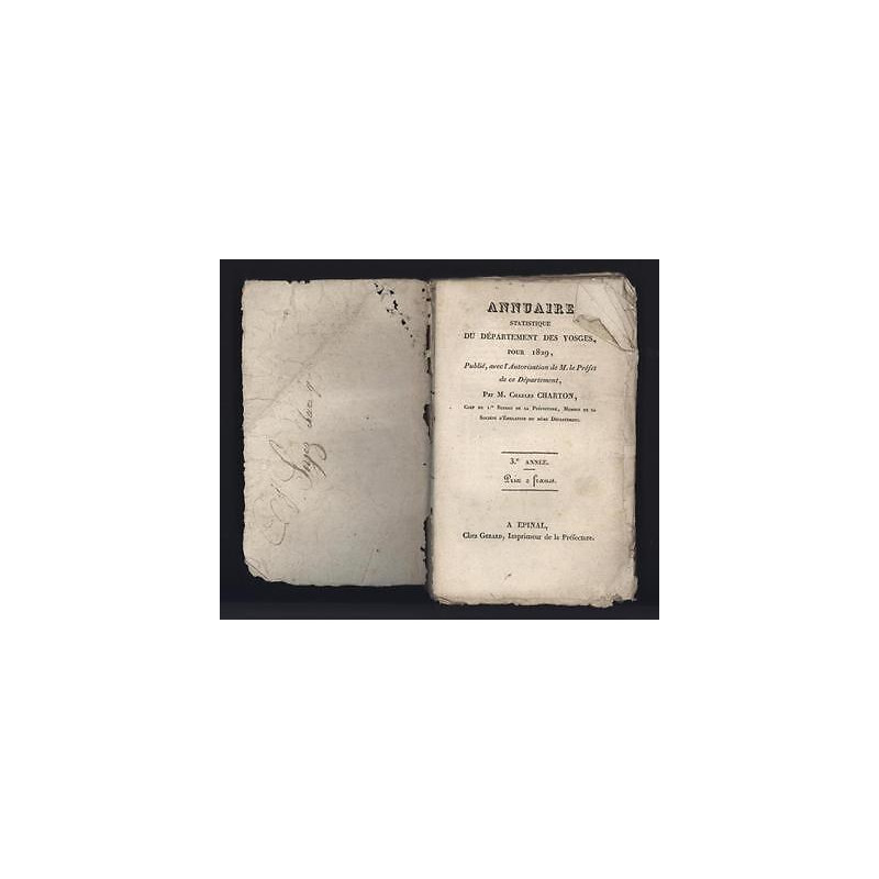 Annuaire statistique du Département des VOSGES pour 1829