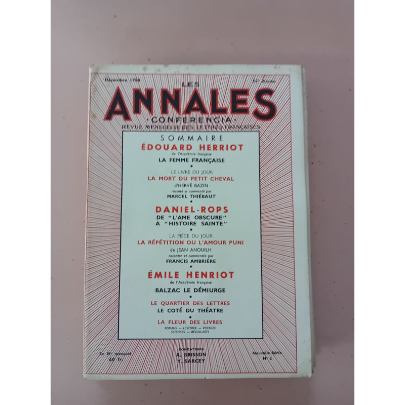 Revue Les annales des lettres françaises N° 2