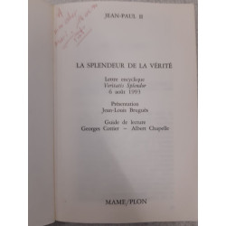 La Splendeur de la vérité. Lettre encyclique veritatis splendor