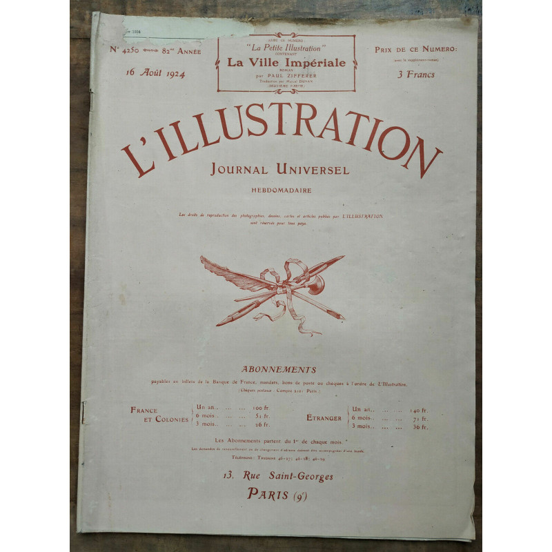 L'Illustration n4250 16 Août 1924