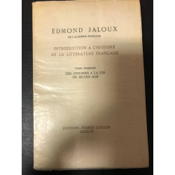 Introduction a l'histoire de la littérature XVl Française 1947