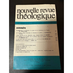 Nouvelle revue théologique 110e annee n°4 tome 100
