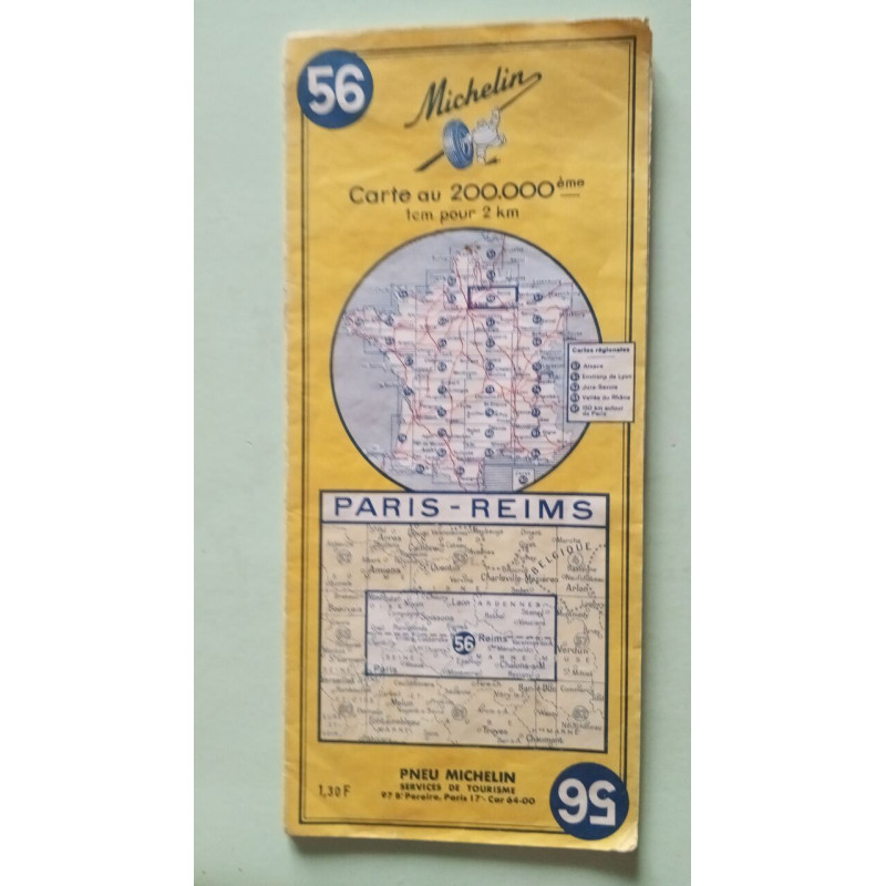 Michelin carte au 200.000eme nº 56