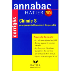 Annabac corrigés 2001 : Chimie S