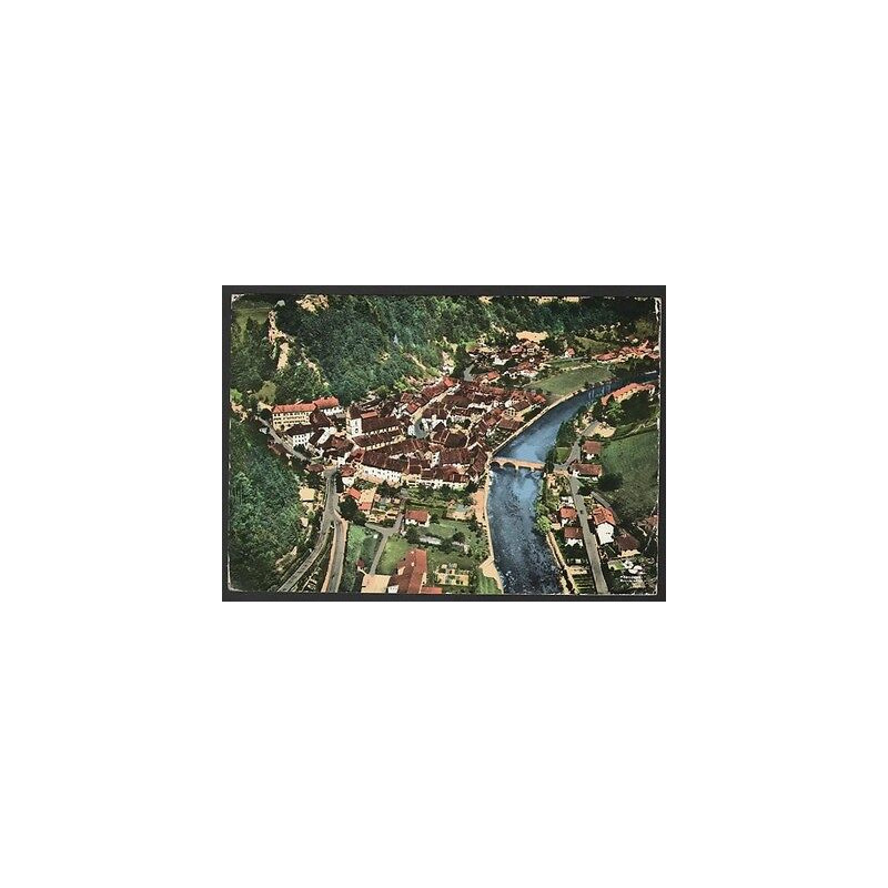 CPSM Suisse ST URSANNE Vue Aérienne Saint-Ursanne