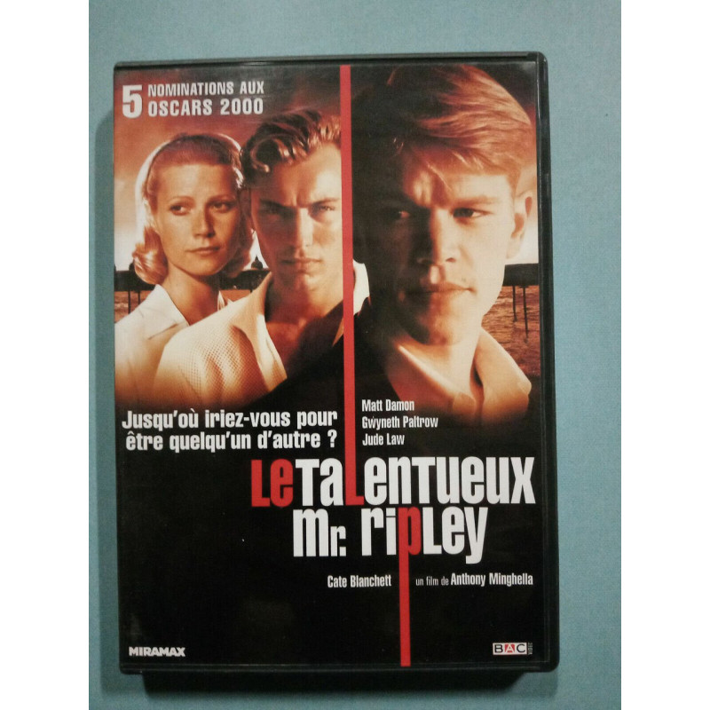 Le Talentueux Mr Ripley Matt Damon Gwyneth Paltrow DVD simple