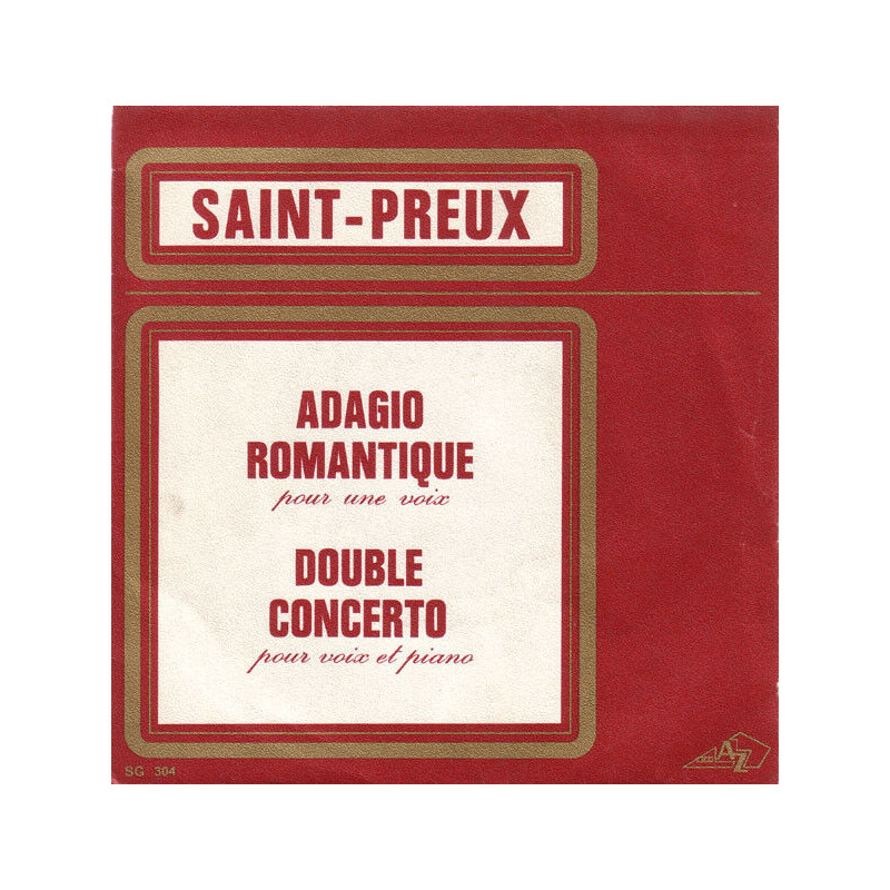 Adagio Romantique Pour Une Voix / Double Concerto Pour Voix Et Piano