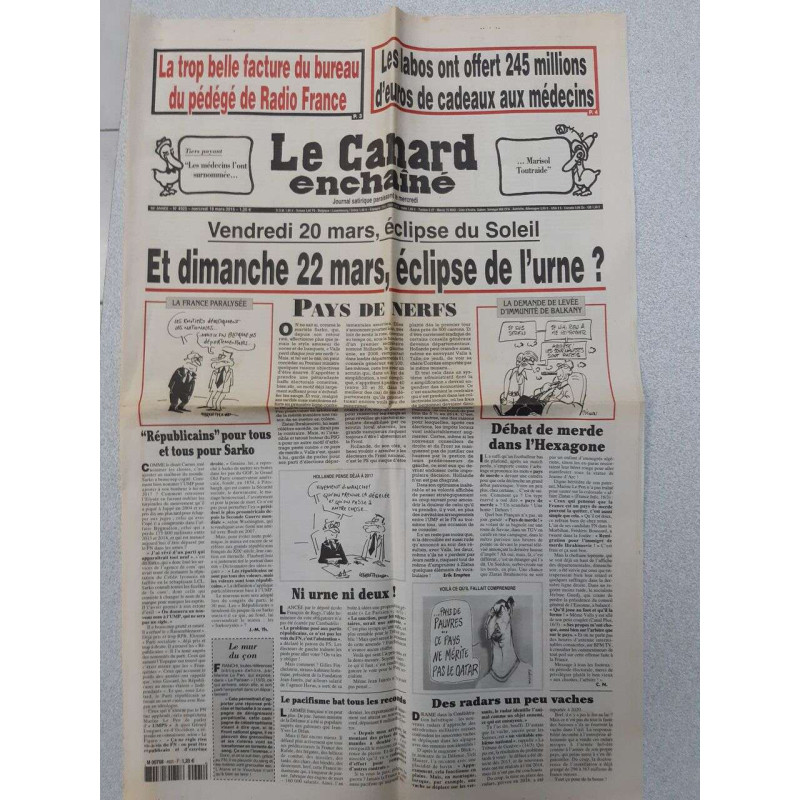 Journal Le Canard Enchaîné n° 4925