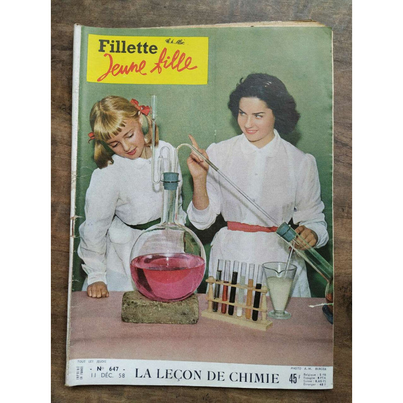 Fillette jeune fille n647 11 Décembre 1958