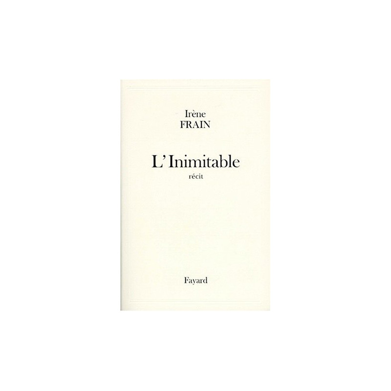 L'Inimitable : Récit