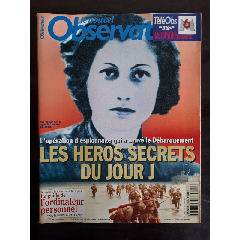 Observateur - Nº 1543 : Les heros secrets du jour j / Juin 1994