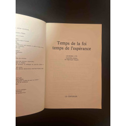 Temps de la foi temps de l'espérance