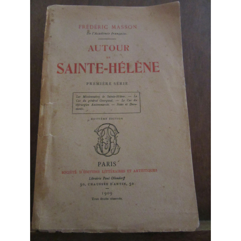 Autour de sainte hélène première série Ollendorff