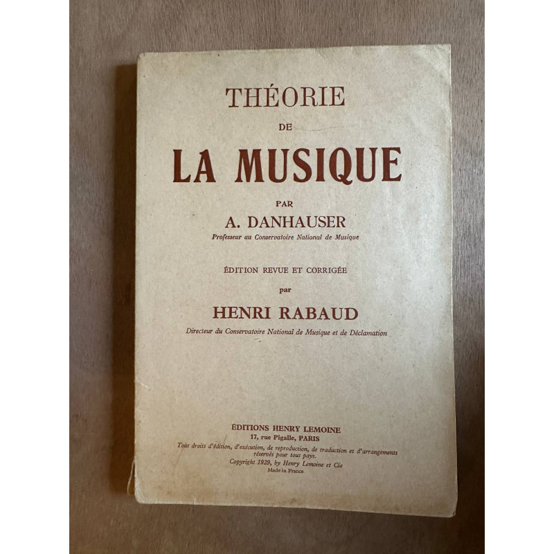 Théorie de la musique par A. Danhauser