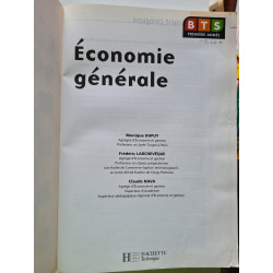 Economie generale bts 1re annee