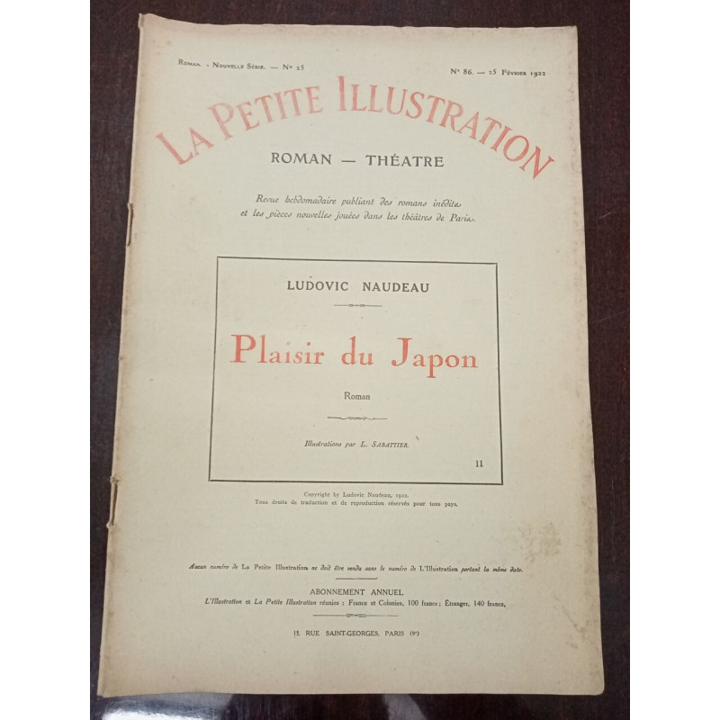 La petite Illustration N° 86. Plaisir du Japon II