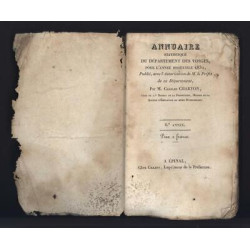 Annuaire statistique du Département des VOSGES pour 1832