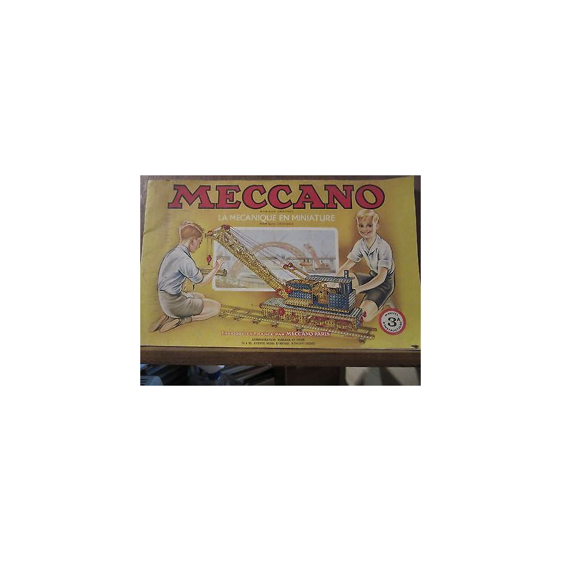 meccano la mécanique en miniature manuel 3A d'instructions