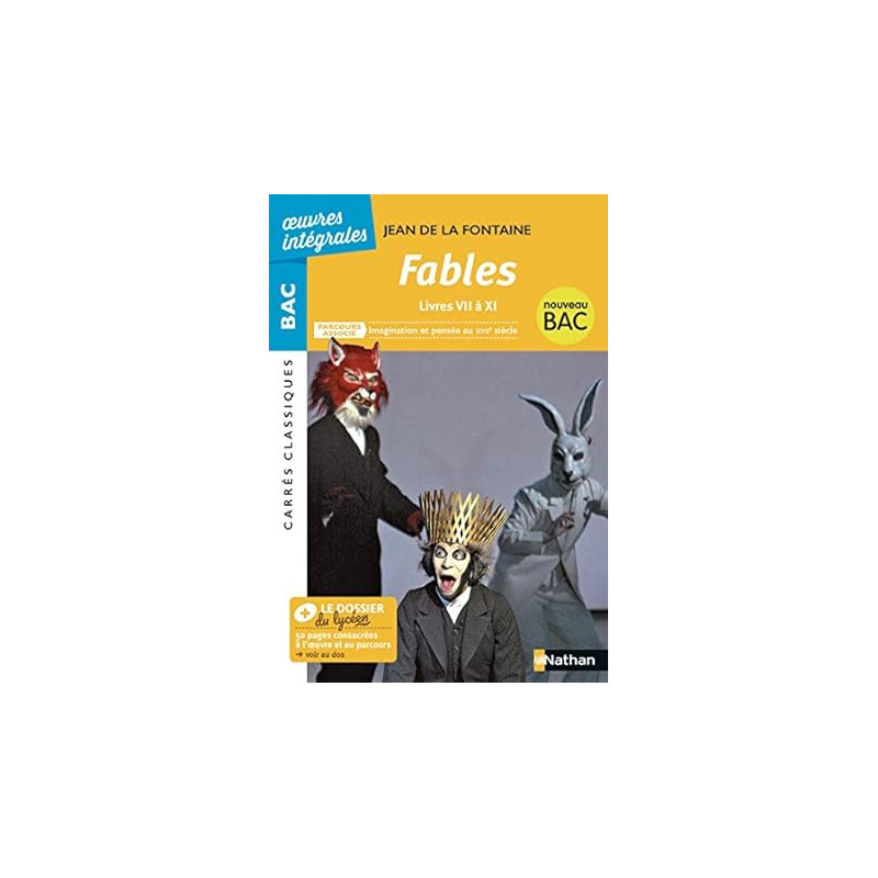 Fables (livres VII à IX) - BAC 2020 Parcours associés Imagination...
