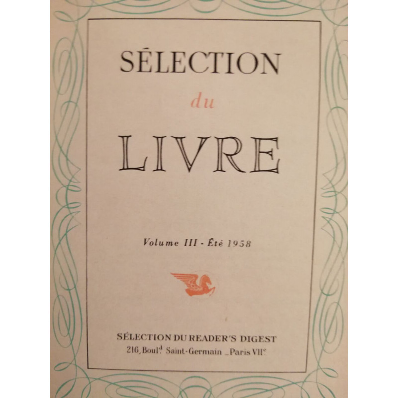 Selection du livre volume III