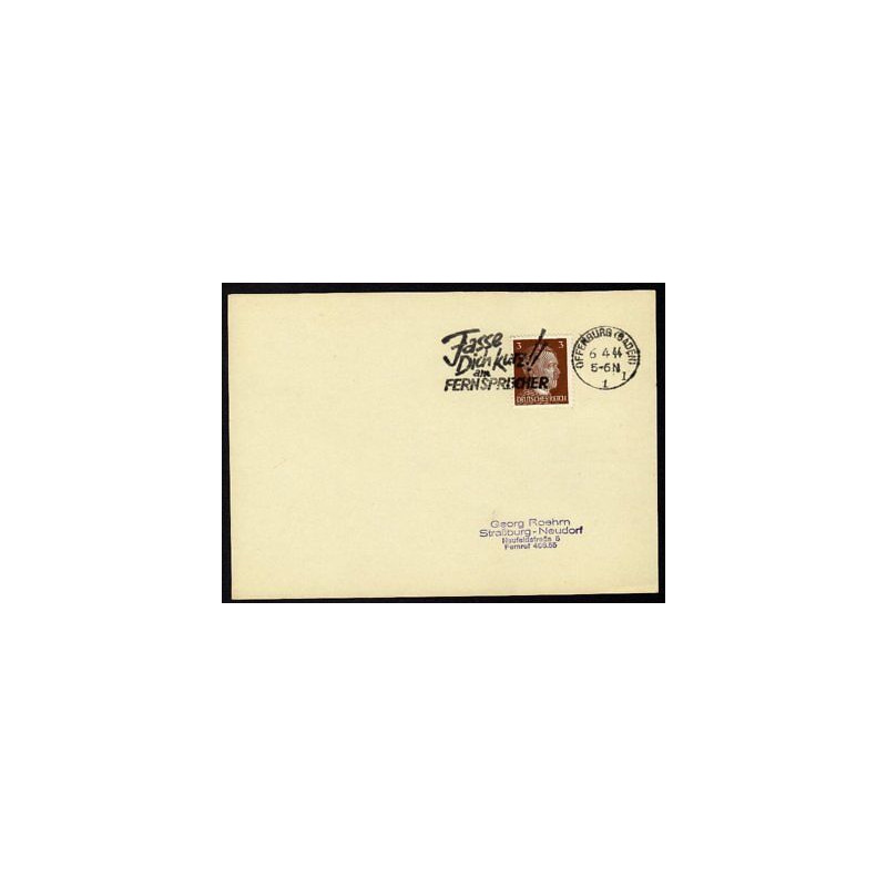 Allemagne n 706 Yv. flamme WW2 OFFENBURG 1 Timbre Allemand Hitler...