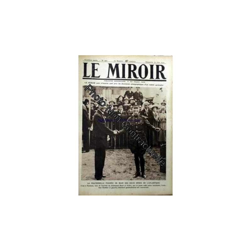 MIROIR (LE) [No 290] du 15/06/1919 - LA FRATERNELLE POIGNEE DE...