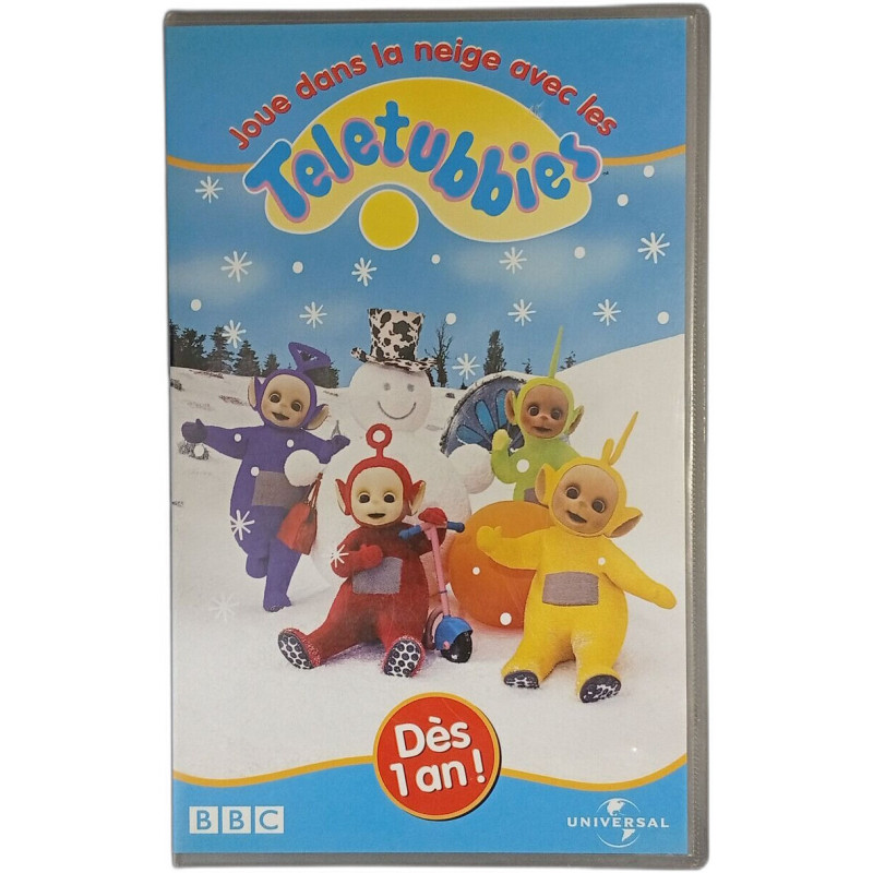 Joue dans la neige avec les teletubbies