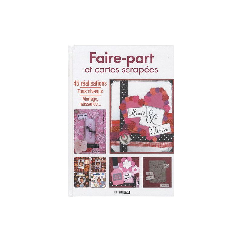 Faire-part et cartes scrapées