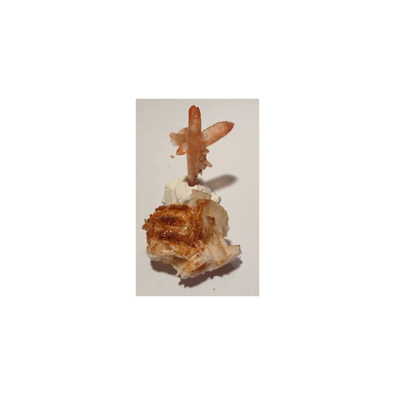 Lot de 2 Quartz hematoïde vanadinite sur barytine QHVB 6