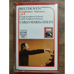 Beethoven Symphonie No 7 8 - Carlo Maria giulini Cassette Audio-K7