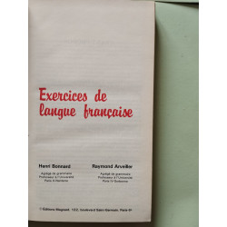 Exercices de langue française