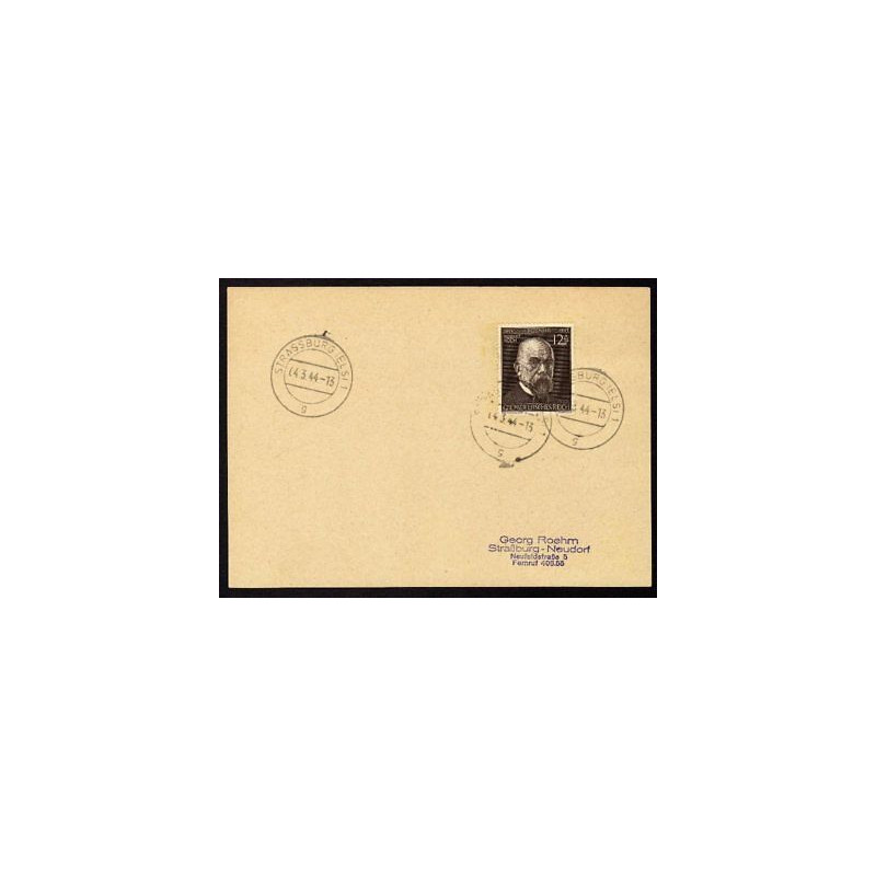 Allemagne n 783 Yv. cachet STRASSBURG Els 1 g timbre allemand Mi n 864