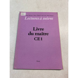 Lectures a suivre Livre du maître CE 1