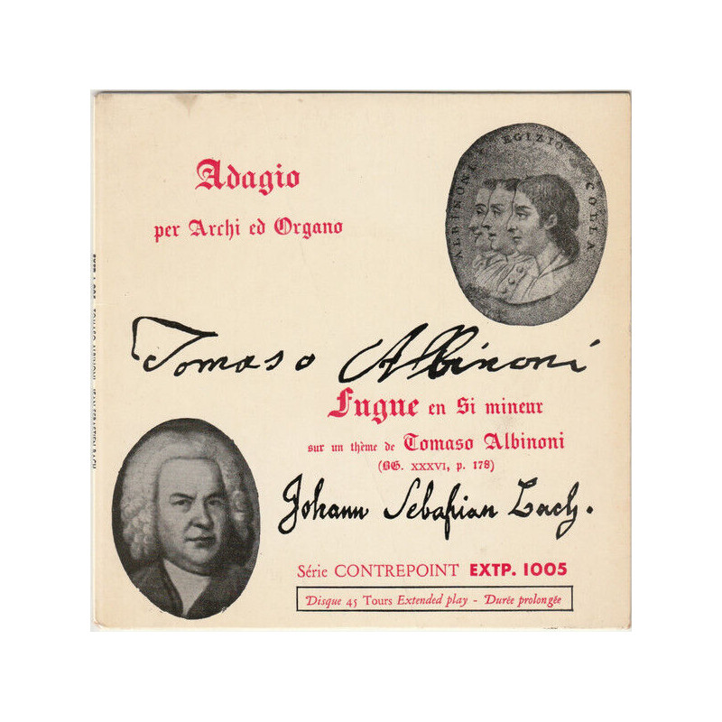 Adagio Per Archi Ed Organo / Fugue En Si Mineur Sur Un Thème De...