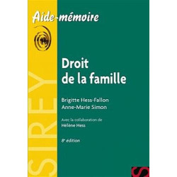 Droit de la famille - 8e éd.: Aide-mémoire Sirey