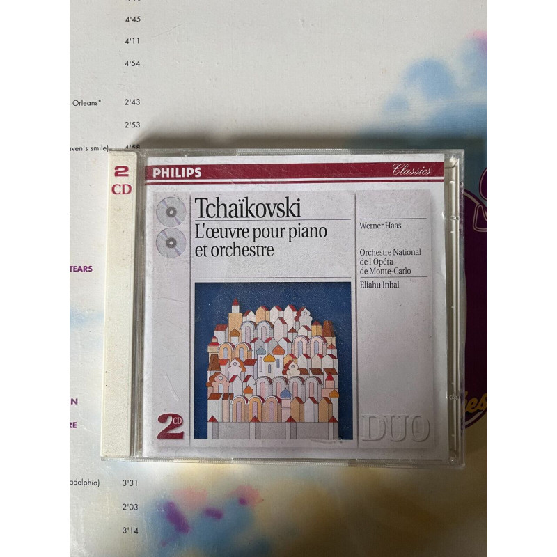 Tchaikovski L'Oeuvre pour piano et orchestre - Haas Inbal 2 CD
