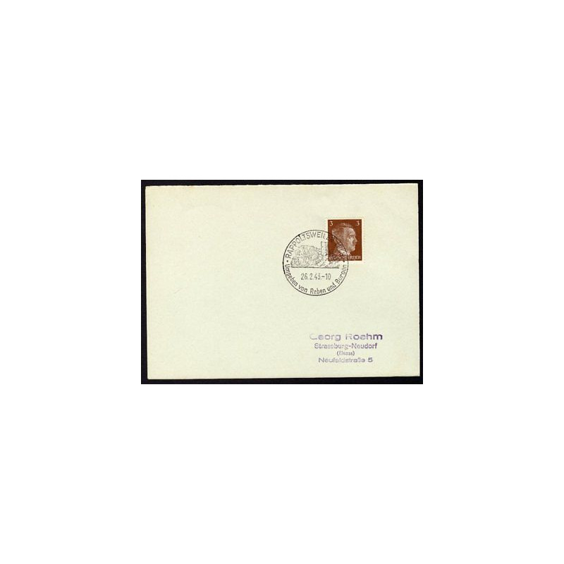 Allemagne n 706 Yv. cachet WW2 RAPPOLTSWEILER Els Timbre Allemand...
