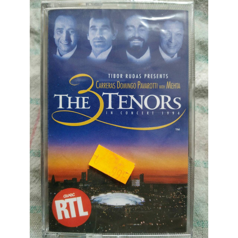 The 3 Tenors Carreras Domingo Pavarotti Cassette Audio-K7 NEUVE...