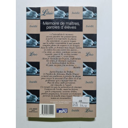 Mémoires de maîtres paroles d'élèves