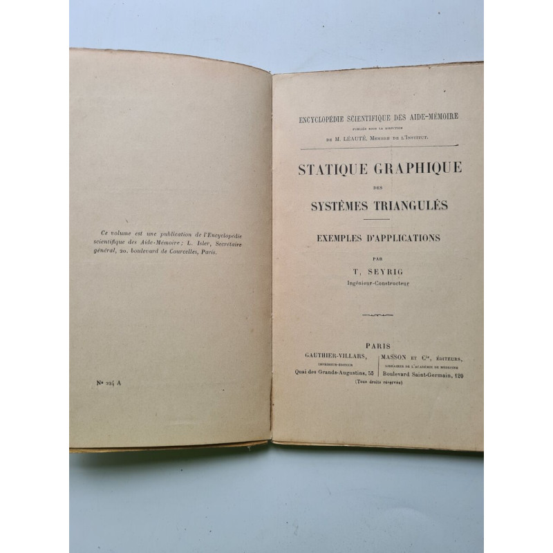 Statique graphique des systèmes triangulés