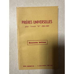 Prières universelles pour l'Année "b" 1984-1985