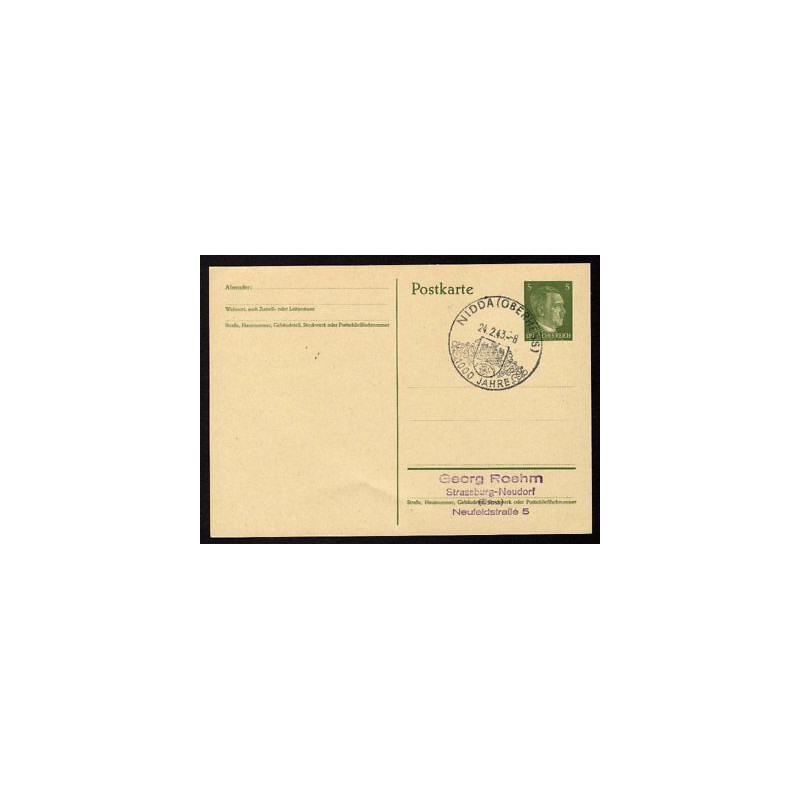 Ganzsache NIDDA Cachet Spécial 240243 WW2