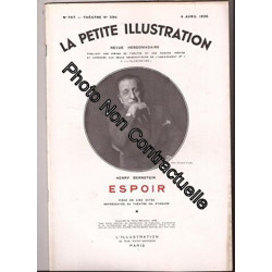 La Petite illustration théâtrale N° 390 : Espoir pièce de Henry...