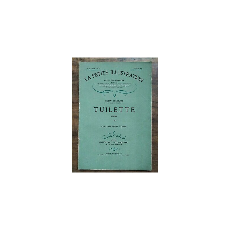 La Petite illustration Nº 480 Roman n216 17 Mai 1930