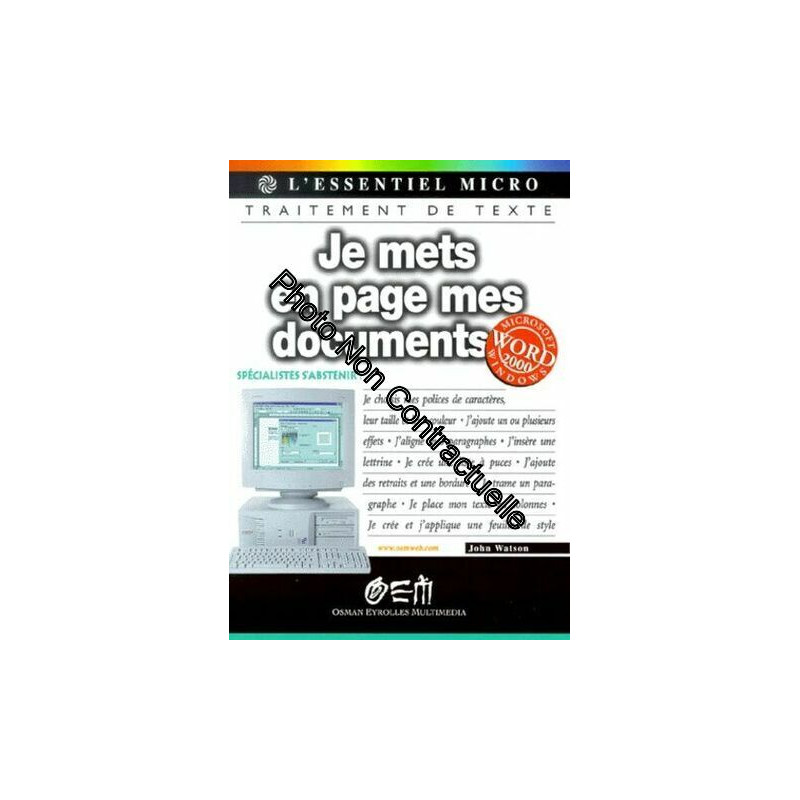 Je Mets En Page Mes Documents Avec Word 2000