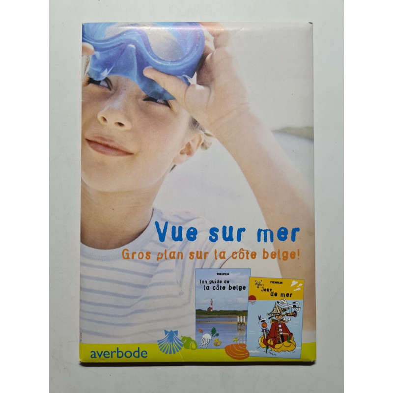 Vue sur mer gros plan sur la cote belge